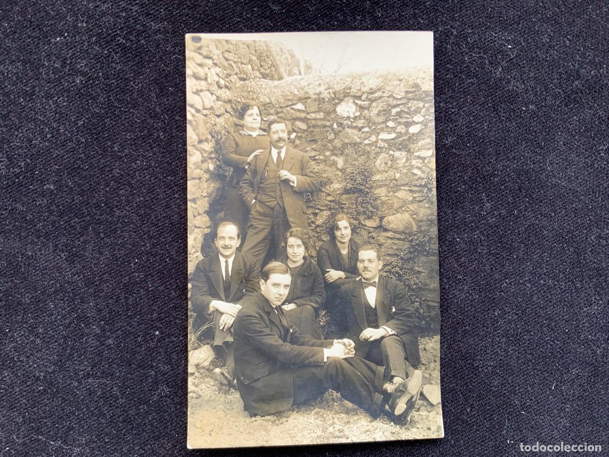 Postales: Antigua postal fotografica de personajes de la clase alta de pricipios de siglo XX.