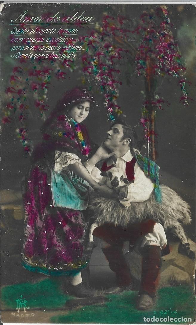 Postales: COSTUMBRISTA - AMOR DE ALDEA - RM MADRID