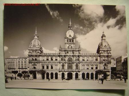 Postales: LA CORU&Ntilde;A PALACIO MUNICIPAL - Foto 1