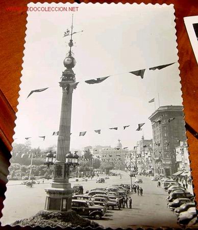 Postales: ANTIGUA POSTAL DE LA CORU&Ntilde;A - OBELISCO - Foto 1