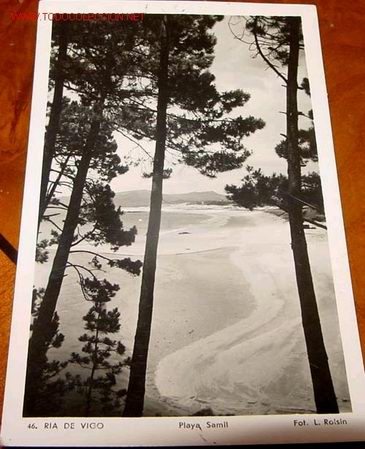 Postcards: ANTIGUA POSTAL DE LA RIA DE VIGO - PLAYA SAMIL
