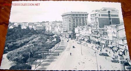 Postales: ANTIGUA POSTAL DE LA CORU&Ntilde;A - AVDA. DE LOS CANTONES - Foto 1