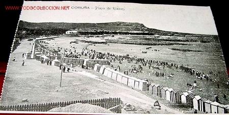 Postales: ANTIGUA POSTAL DE LA CORU&Ntilde;A - PLAYA DE RIAZOR - Foto 1