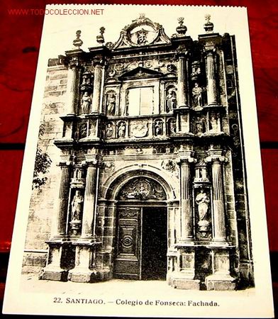 Cartoline: ANTIGUA POSTAL DE SANTIAGO - COLEGIO DE FONSECA