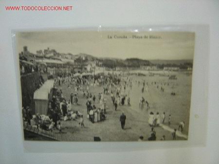 Postales: LA CORU&Ntilde;A Playa de Riazor - Foto 1