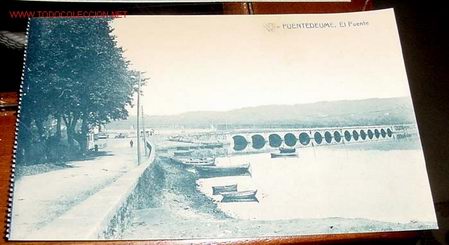 Postales: ANTIGUA POSTAL DE PUENTEDEUME  (A CORU&Ntilde;A) - THOMAS - Foto 1