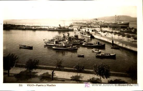 Postales: VIGO : PUERTO Y MUELLES - Foto 1