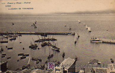 Postales: VIGO. LLEGADA DE TRAINERAS. - Foto 1