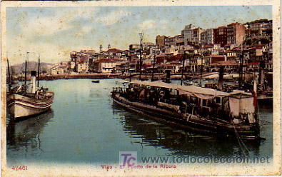 Postales: VIGO. EL PUERTO DE LA RIBERA. - Foto 1