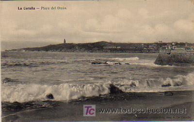 Postales: LA CORU&Ntilde;A. PLAYA DEL ORZ&Aacute;N. - Foto 1
