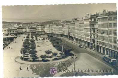Postales: LA CORU&Ntilde;A ..............  Paseo de la Marina - Foto 1