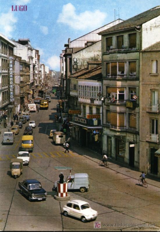 Postales: Lugo. Avda. de La Coru&ntilde;a - Foto 1