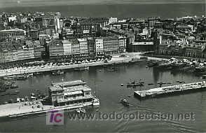 Postales: LA CORU&Ntilde;A. LA D&Aacute;RSENA Y AVDA. DE LA MARINA. - Foto 1