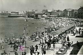 Postales: LA CORU&Ntilde;A. PLAYA DE RIAZOR. - Foto 1