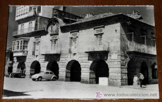 Postcards: ANTIGUA FOTO POSTAL DE BAYONA (PONTEVEDRA) - 117 - AYUNTAMIENTO - EDICIONES ARTIGOT - SIN CIRCULAR