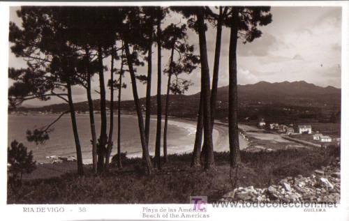 Postais: TARJETA POSTAL DE LA RIA DE VIGO N&ordm; 38. PLAYA DE LAS AMERICAS. GUILERA.