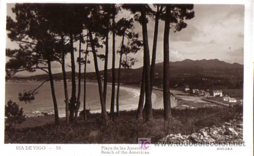 Postais: TARJETA POSTAL DE LA RIA DE VIGO N&ordm; 38. PLAYA DE LAS AMERICAS. GUILERA.