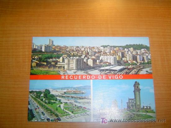 Postales: POSTAL RECUERDO DE VIGO CIRCULADA - Foto 1