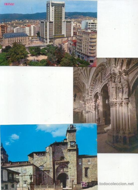 Postales: Tres    Postales  de ORENSE    (Finales de los 60) - Foto 1