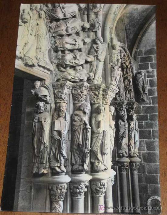Postkarten: ANTIGUA FOTO POSTAL COLOREADA DE SANTIAGO DE COMPOSTELA - CATEDRAL - ED. ARTIGOT - NO CIRCULADA - N&ordm;