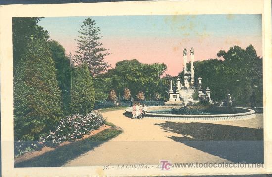 Postales: TARJETA POSTAL DE LA CORU&Ntilde;A - ALAMEDA - Foto 1