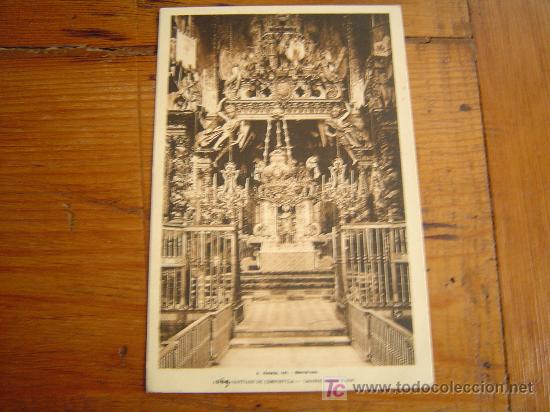 Postcards: Postal de Santiago de Compostela Catedral - altar Mayor
