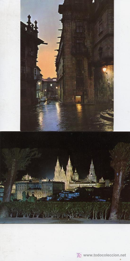 Postales: SANTIAGO DE COMPOSTELA 2 TARJETAS - Foto 1