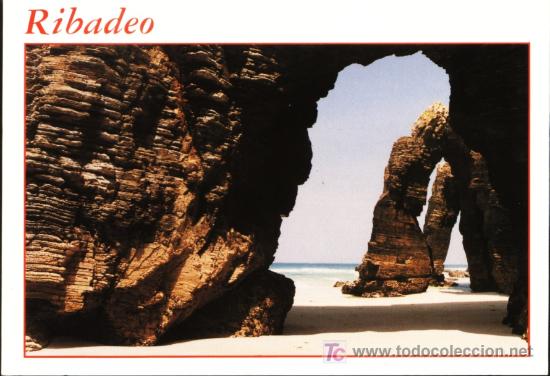 Postales: RIBADEO. LUGO. PLAYA DE LAS CATEDRALES 1 - Foto 1