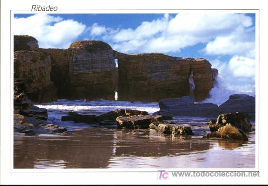 Postales: RIBADEO. LUGO. PLAYA DE LAS CATEDRALES. 3 - Foto 1