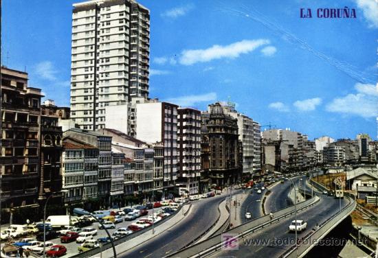 Postales: LA CORU&Ntilde;A.- VIADUCTO DEL GENERAL&Iacute;SIMO