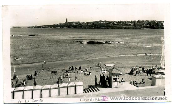 Postales: LA CORU&Ntilde;A, PLAYA DE RIAZOR,                 P20576 - Foto 1