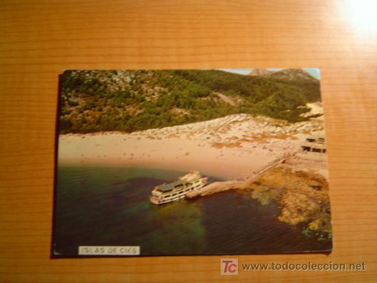 Postais: POSTAL ISLAS DE CIES - RIA DE VIGO CIRCULADA