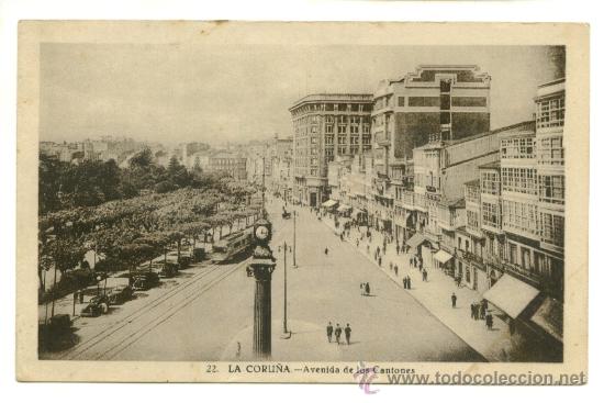 Postales: La Coru&ntilde;a, avenida de los cantones - Foto 1