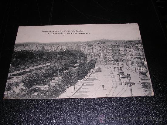 Postales: 2 LA CORU&Ntilde;A - AVENIDA DE LOS CANTONES - Foto 1