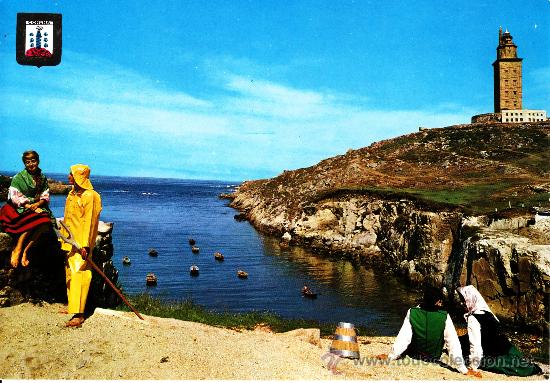 Postales: N&ordm; 37 LA CORU&Ntilde;A. TORRE DE HERCULES - Foto 1