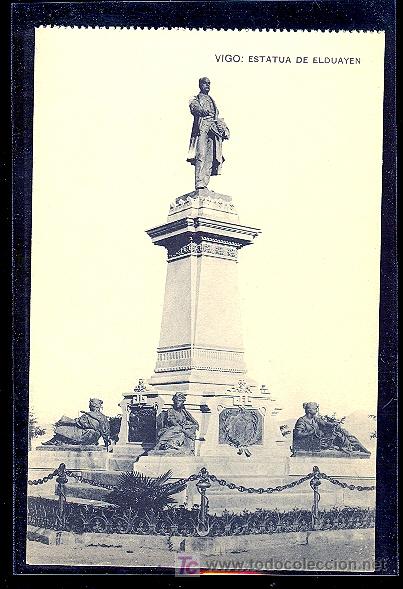 Postales: VIGO. ESTATUA DE ELDUAYEN. - Foto 1