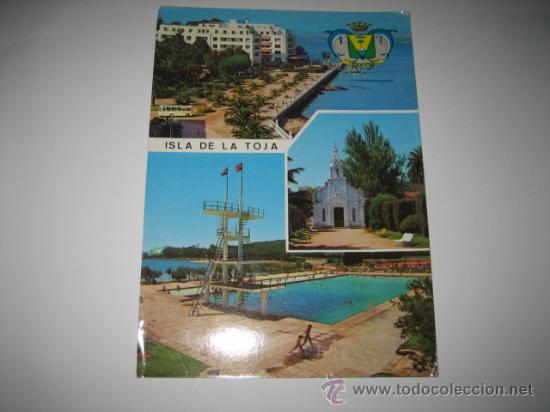 Postcards: ISLA DE LA TOJA  GRAN HOTEL  CAPILLA-OISCINA   POSTALES FAMA
