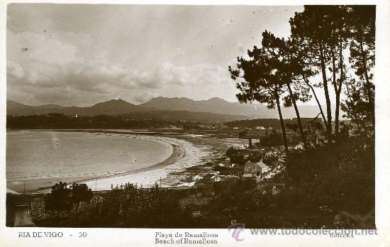 Postkarten: RIA DE VIGO.- PLAYA DE RAMALLOSA.- ED. GUILERA N&ordm; 39