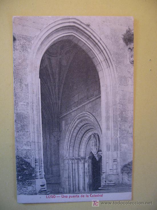 Postales: LUGO - UNA PUERTA DE LA CATEDRAL - SIN CIRCULAR - Foto 1