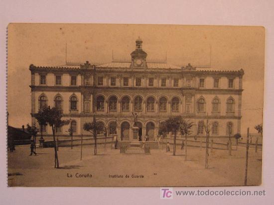 Postales: LA CORU&Ntilde;A - INSTITUTO DE GUARDA - SIN CIRCULAR - Foto 1