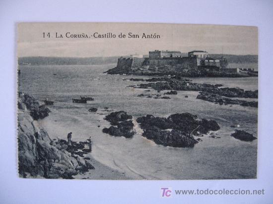 Postales: LA CORU&Ntilde;A - CASTILLO DE SAN ANTON - Foto 1