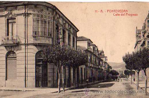 Postales: 11.A. PONTEVEDRA, CALLE DEL PROGRESO, FOT.THOMAS - Foto 1