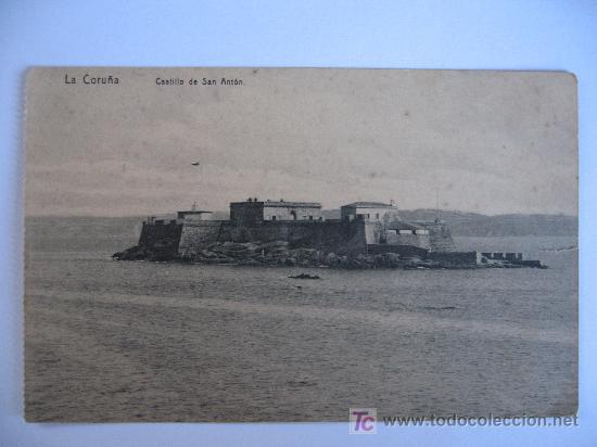 Postales: LA CORU&Ntilde;A - CASTILLO DE SAN ANTON - Foto 1