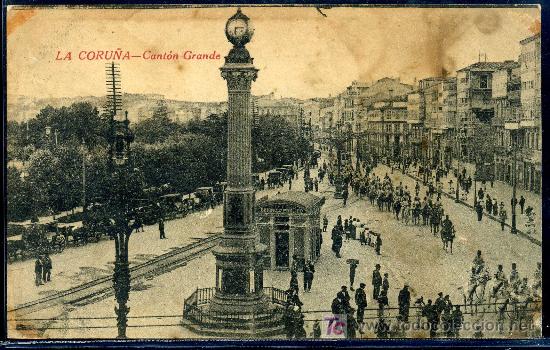 Cartoline: LA CORU&Ntilde;A : Fototipia Casta&ntilde;eira, Alvarez y Levenfeld.-Madrid - Cant&oacute;n Grande.
