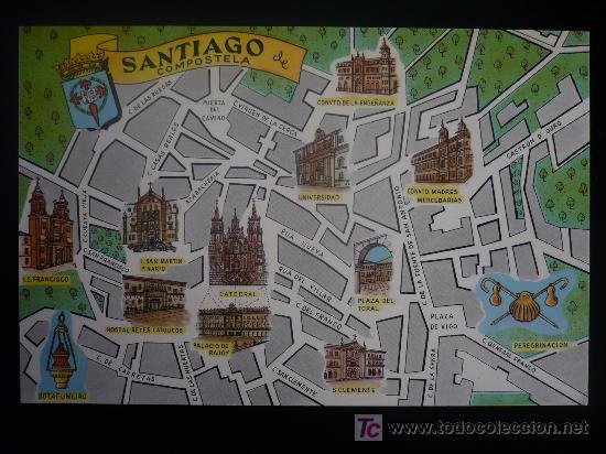 Plano Callejero Santiago De Compostela Fres Sold At Auction