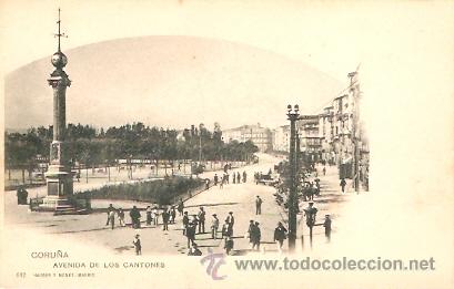 Postales: POSTAL CORU&Ntilde;A AVENIDA DE LOS CANTONES - Foto 1