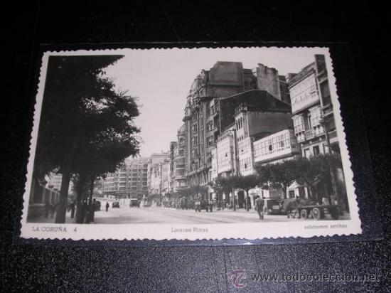 Postales: LA CORU&Ntilde;A 4, LINARES RIVAS - Foto 1