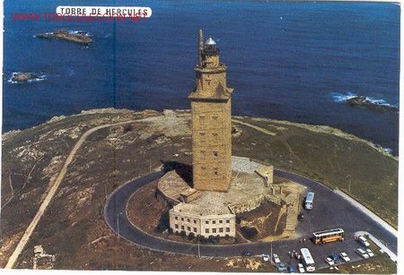 Postales: TORRE DE HERCULES - VISTA AEREA - Foto 1
