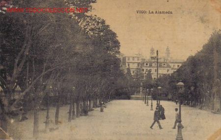 Postales: TARJETA POSTAL DE VIGO. LA ALAMEDA. - Foto 1