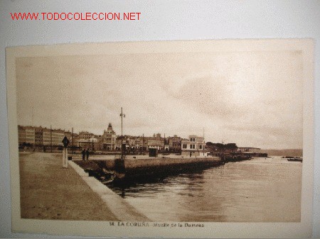 Postales: LA CORU&Ntilde;A,MUELLE DE LA DARSENA - Foto 1